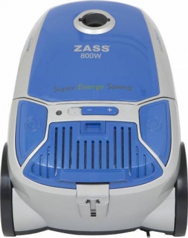Aspirator ZASS cu sac, ZVC12,  800 W, Filtru HEPA, albastru cu gri